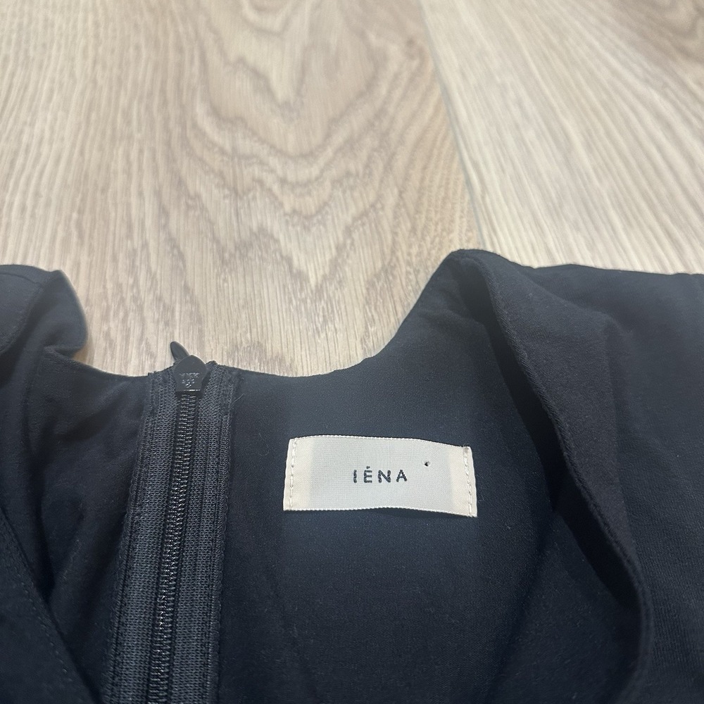IENA Romper Jumpsuit Black Japanese Sz 40 US Size 8 Medium. Minimalist Quiet Lux - Picture 2 of 9